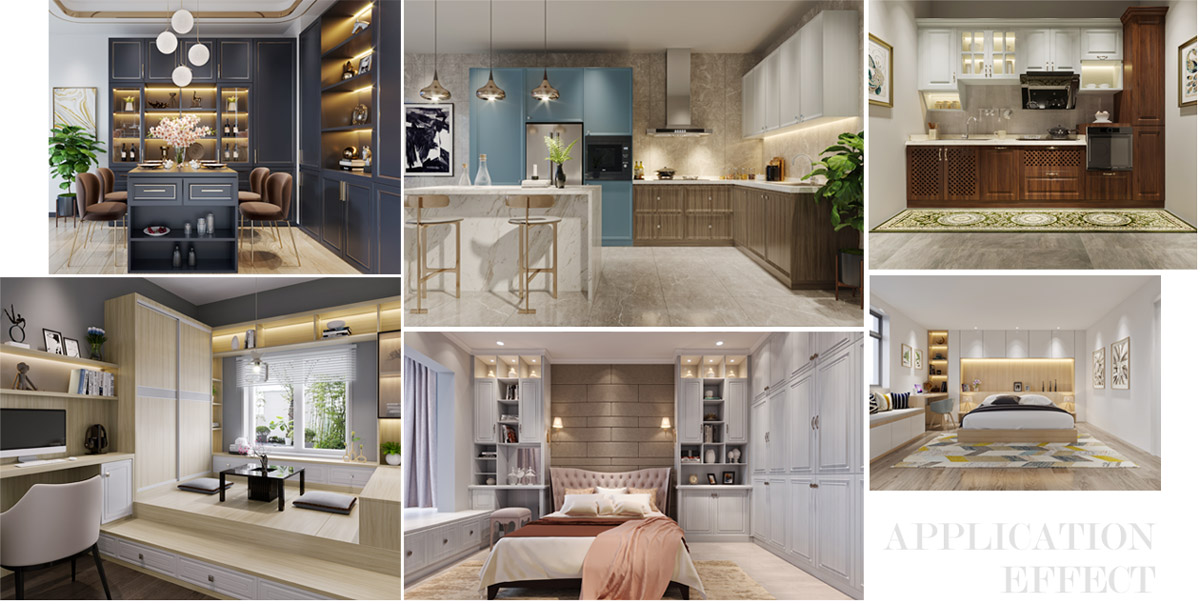 先天山生态板家具效果图